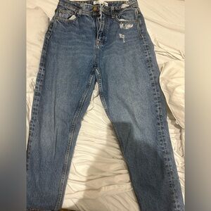 Zara Blue Straight Leg Women's Jeans